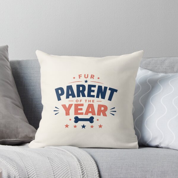 Item preview, Fur Parent of the Year Dog Bone Humor Tee designed and sold by GSideArtStore.