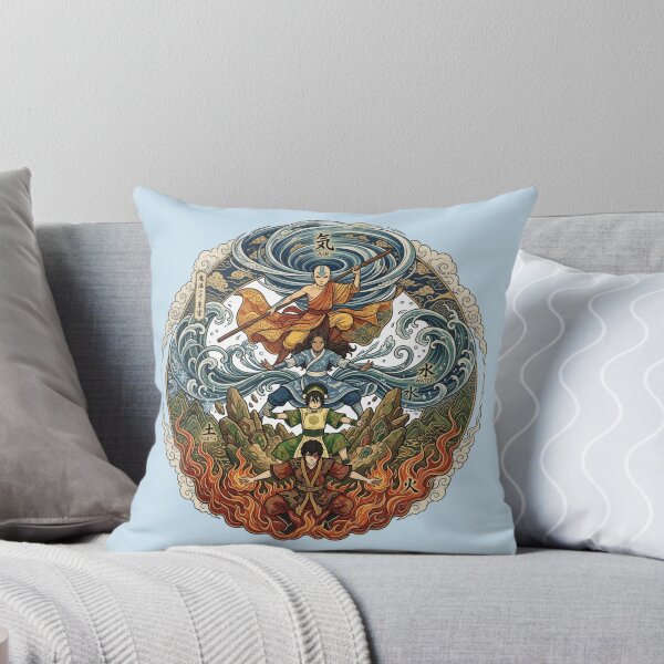 Item preview, Four Elements Bending Masters Japanese Ukiyo-e Art designed and sold by Fine-Arts-Lab.