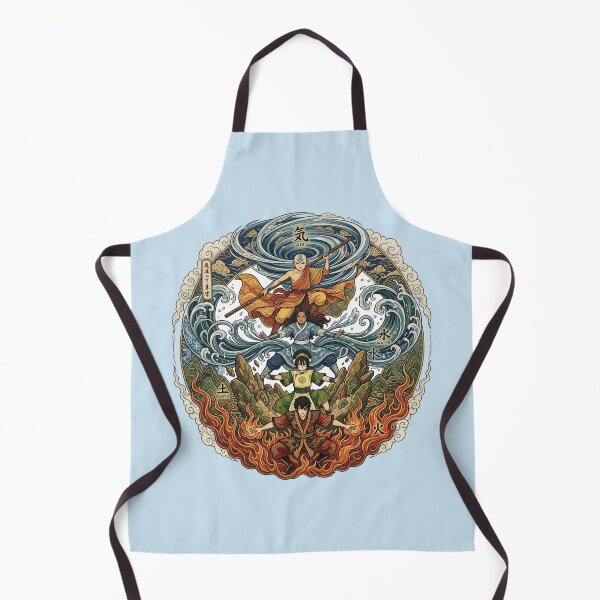 Item preview, Four Elements Bending Masters Japanese Ukiyo-e Art designed and sold by Fine-Arts-Lab.