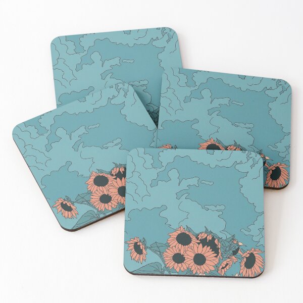 Item preview, Orange Sunflowers Under a Blue Sky designed and sold by snoWorkshop.