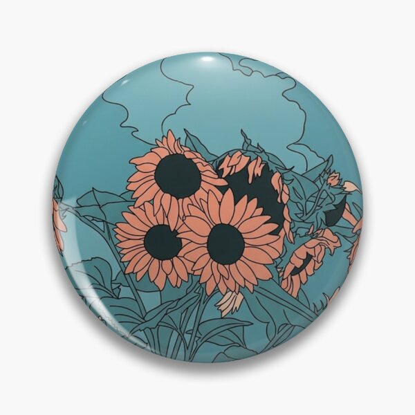 Item preview, Orange Sunflowers Under a Blue Sky designed and sold by snoWorkshop.