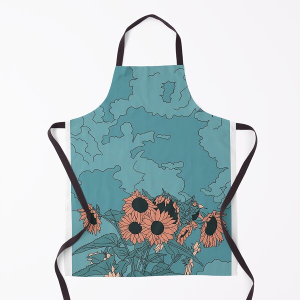 Item preview, Orange Sunflowers Under a Blue Sky designed and sold by snoWorkshop.