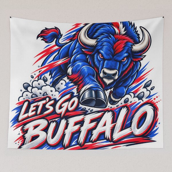 Item preview, Let’s Go Buffalo – Charging Blue Buffalo designed and sold by Kikostas.
