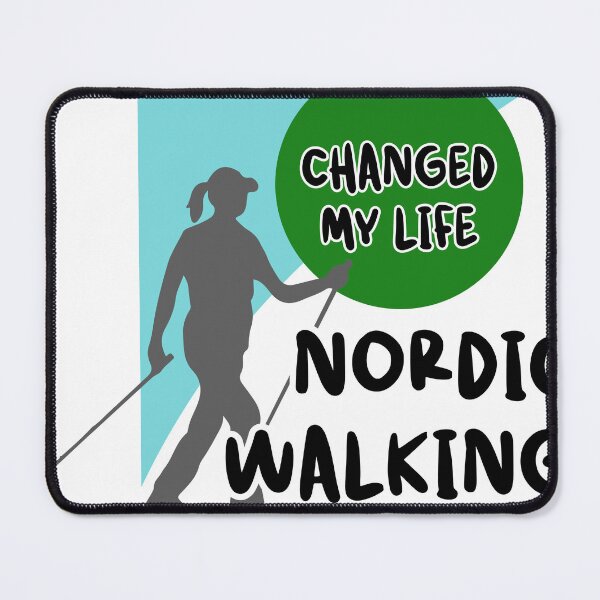 Item preview, Nordic Walking Changed My Life - Funny Nordic Walking Poles T-Shirt – Perfect Gift for Hikers and Outdoor Fitness Lovers designed and sold by PERIferyART.