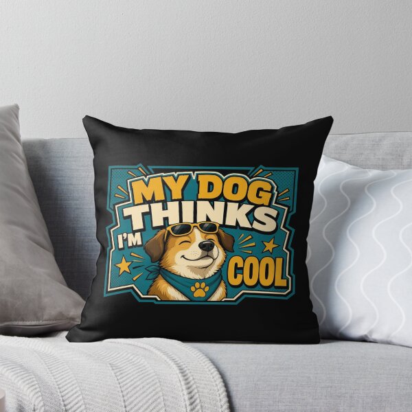 Item preview, My Dog Thinks I'm Cool Pet Soft Humor Tee designed and sold by GSideArtStore.