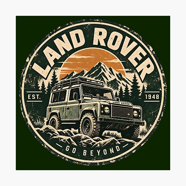 Item preview, Land Rover Go Beyond Vintage 1948 designed and sold by MR-HOOBY.