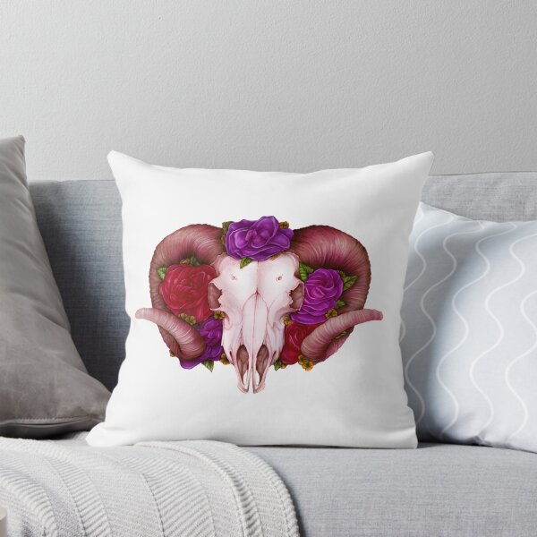Item preview, Intricate Ram Skull Illustration with Detailed Horns and Bold Design designed and sold by Nishant Turekar.