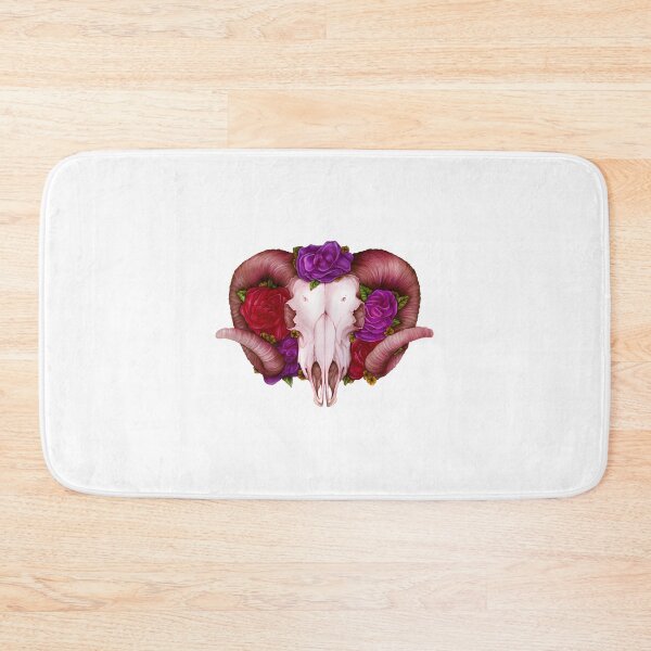 Item preview, Intricate Ram Skull Illustration with Detailed Horns and Bold Design designed and sold by Nishant Turekar.