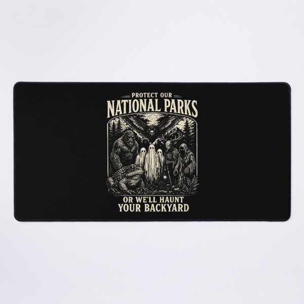 Item preview, Protect Our National Parks Cryptid Sasquatch Halloween Men designed and sold by Alzasshop.