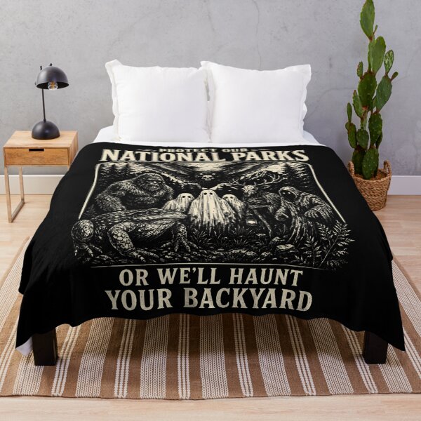 Item preview, Protect Our National Parks Cryptid Sasquatch Halloween Men designed and sold by Alzasshop.