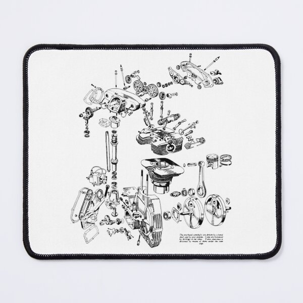 Item preview, Manx Nort-on Exploded drawing designed and sold by timothybeighton.