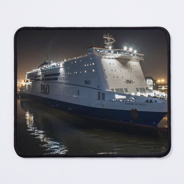 Item preview, P&O Pride of Hull Ferry at Night designed and sold by ArtworkNorth.