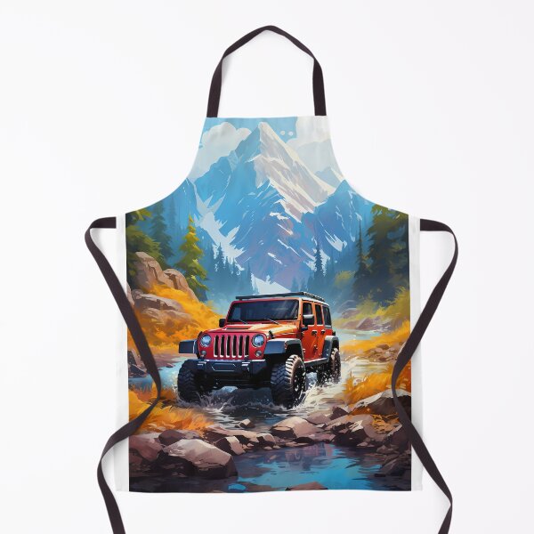 Item preview, Orange Off-Road SUV in Alpine Mountain River designed and sold by RevUpDesign.