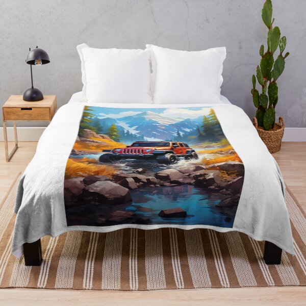 Item preview, Orange Off-Road SUV in Alpine Mountain River designed and sold by RevUpDesign.