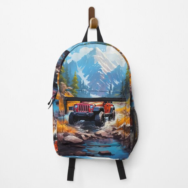 Item preview, Orange Off-Road SUV in Alpine Mountain River designed and sold by RevUpDesign.