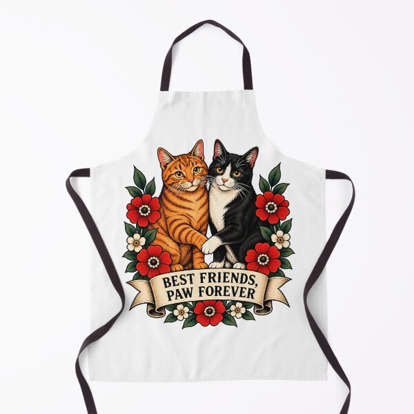 Item preview, Best Friends Paw Forever Cats Art designed and sold by Old's Cool Cat Studio.