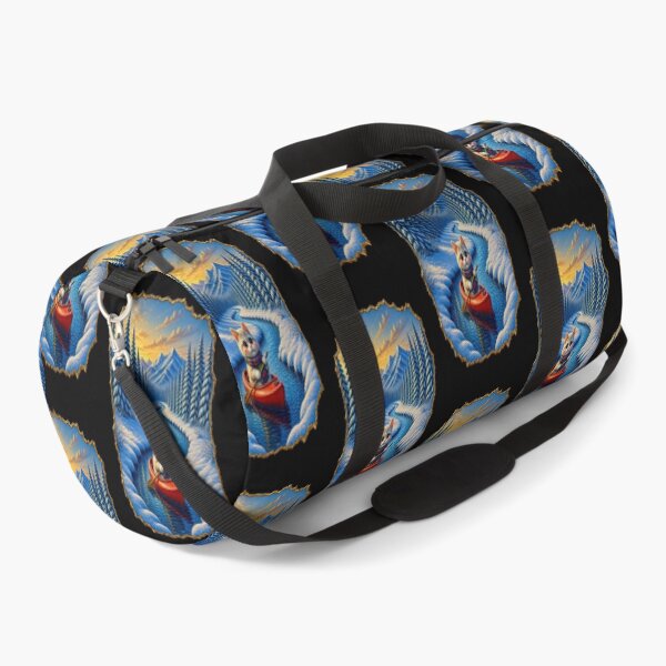 Item preview, Winter Canoe Adventure Cat - Cute Kitten Rowing on River designed and sold by Breezes-of-Ida.