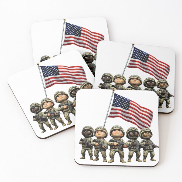 Item preview, US Military Flag Defense: Li'l Soldiers Collection  designed and sold by EscapeArtist13.