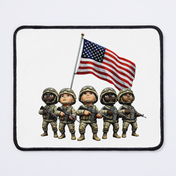 Item preview, US Military Flag Defense: Li'l Soldiers Collection designed and sold by EscapeArtist13.