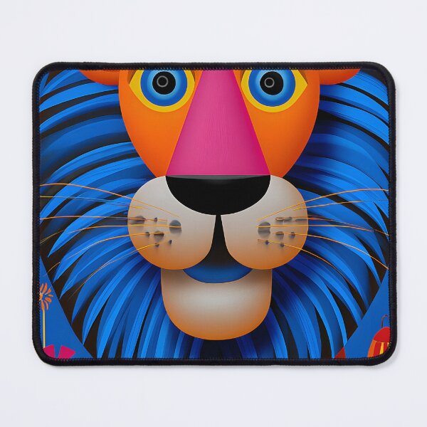 Item preview, Vibrant Abstract Lion Portrait in Bold Colors designed and sold by Artessie.