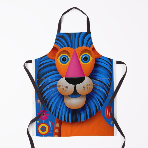 Item preview, Vibrant Abstract Lion Portrait in Bold Colors designed and sold by Artessie.