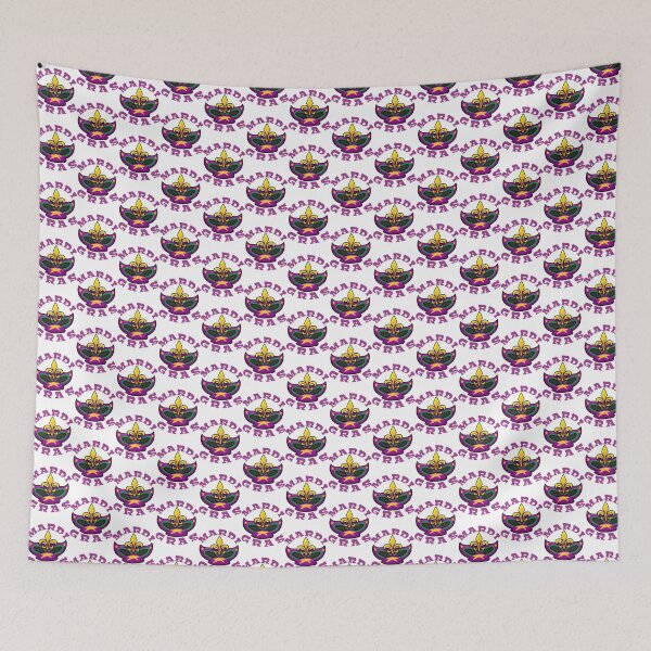 Item preview, Colorful Mardi Gras Celebration Design with Masks and Beads designed and sold by Nishant Turekar.