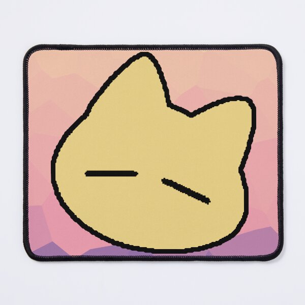 Item preview, Minimalist Kawaii Yellow Cat - Cute and Aesthetic Sleepy Cat Design designed and sold by AstronautMerch.