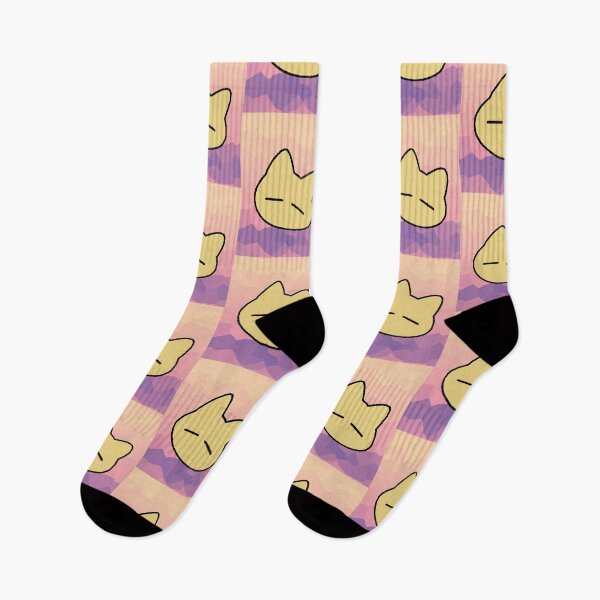 Item preview, Minimalist Kawaii Yellow Cat - Cute and Aesthetic Sleepy Cat Design designed and sold by AstronautMerch.