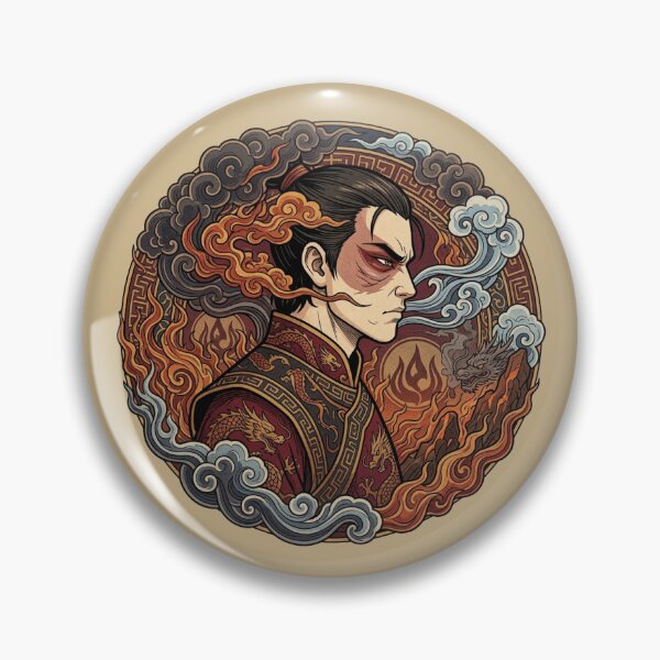 Item preview, Prince Zuko Fire Nation Dragon Aesthetic Art designed and sold by Fine-Arts-Lab.