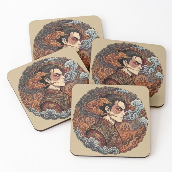 Item preview, Prince Zuko Fire Nation Dragon Aesthetic Art designed and sold by Fine-Arts-Lab.