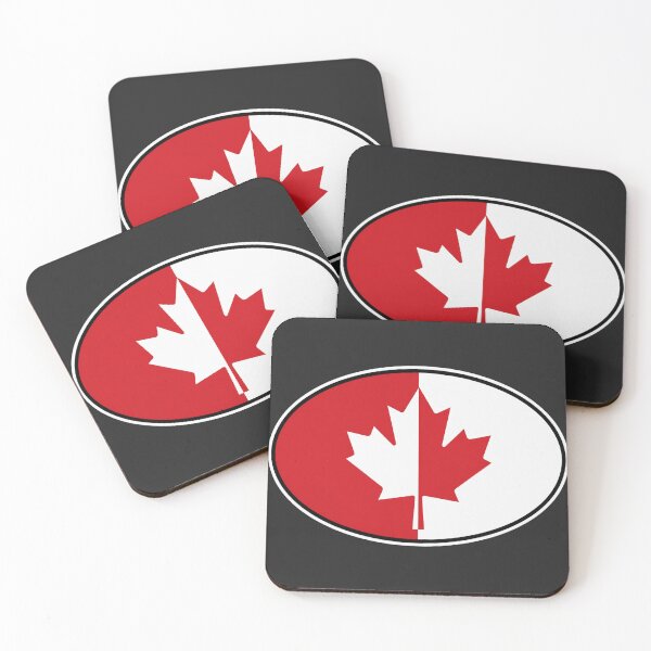 Item preview, Canada Flag Oval – Blue & Yellow Minimalist Country Emblem designed and sold by The Digital Compass.