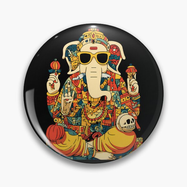 Item preview, Cool Elephant Halloween Pop Pattern Blessing Pumpkin Skull Pop Art designed and sold by PANNARUK THAILAND.