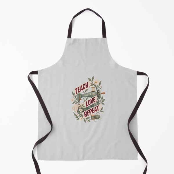 Item preview, Teach Love Repeat Sewing Machine Floral Design designed and sold by hattie's.