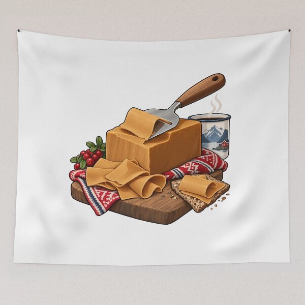 Item preview, Norwegian Brunost with Crispbread and Coffee designed and sold by PRINTIONAL.