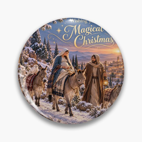 Item preview, Magical Christmas Journey to Bethlehem – Nativity Christmas Card designed and sold by LuluLeb.