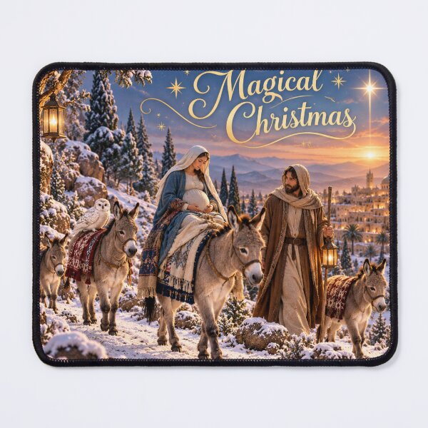 Item preview, Magical Christmas Journey to Bethlehem – Nativity Christmas Card designed and sold by LuluLeb.