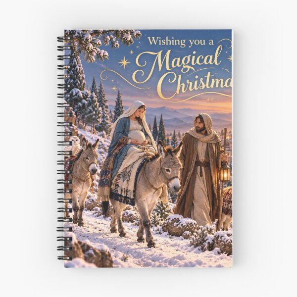 Item preview, Magical Christmas Journey to Bethlehem – Nativity Christmas Card designed and sold by LuluLeb.