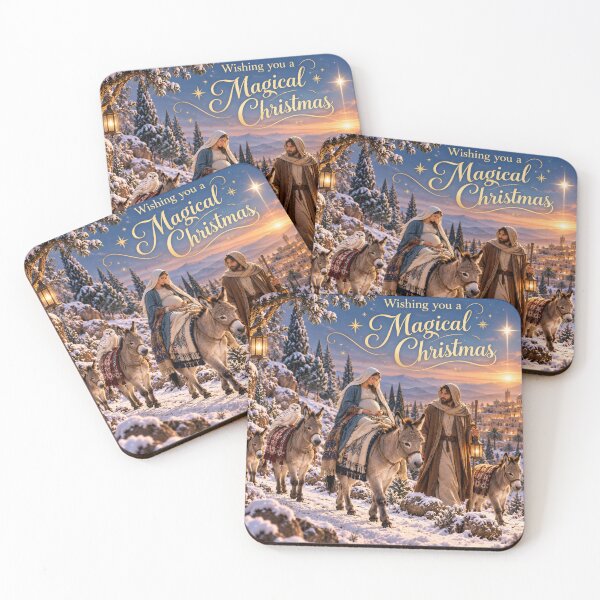 Item preview, Magical Christmas Journey to Bethlehem – Nativity Christmas Card designed and sold by LuluLeb.