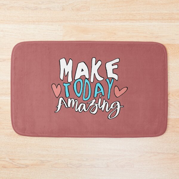 Item preview, Make Today Amazing - Positive Motivational Phrase with Hearts - Inspirational Design designed and sold by AstronautMerch.