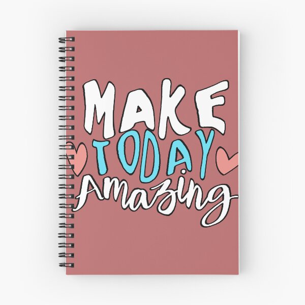 Item preview, Make Today Amazing - Positive Motivational Phrase with Hearts - Inspirational Design designed and sold by AstronautMerch.