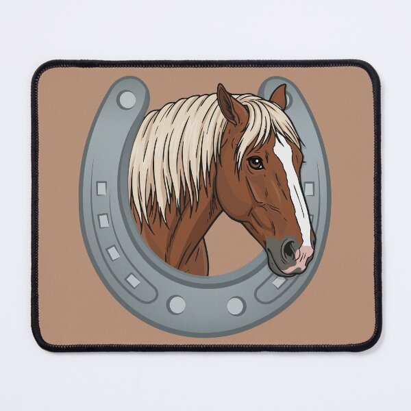 Item preview, The head of the Abtenauer and a horseshoe designed and sold by Cheval-de-coeur.