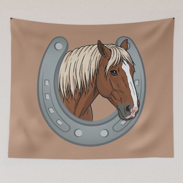 Item preview, The head of the Abtenauer and a horseshoe designed and sold by Cheval-de-coeur.