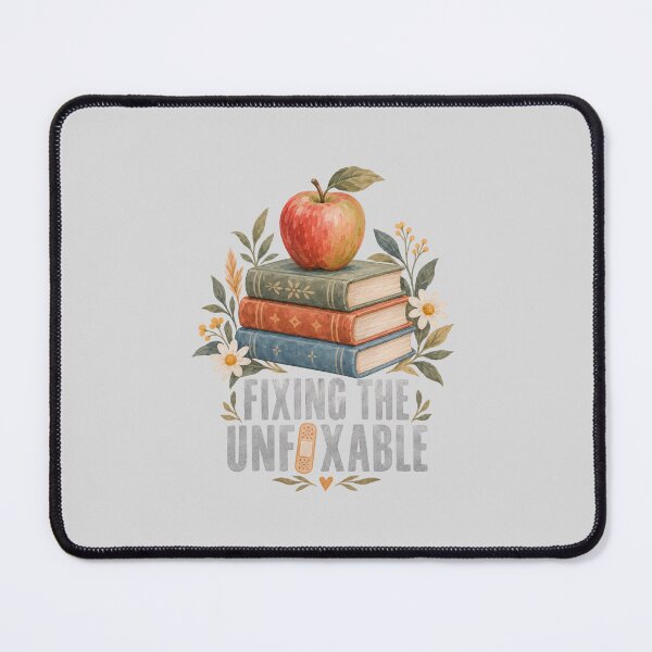 Item preview, Fixing the Unfixable Apple and Books Illustration designed and sold by hattie's.