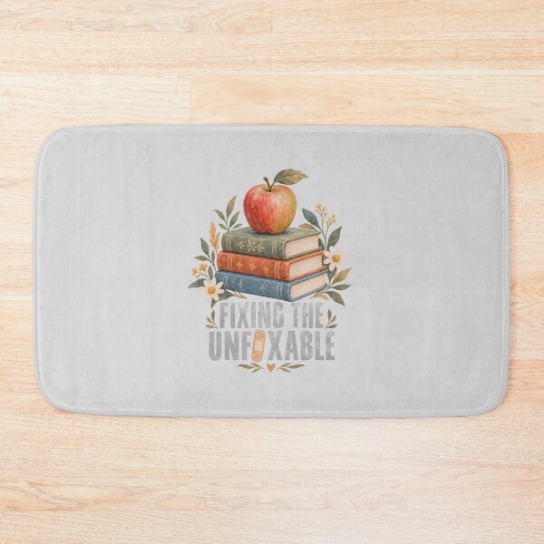 Item preview, Fixing the Unfixable Apple and Books Illustration designed and sold by hattie's.