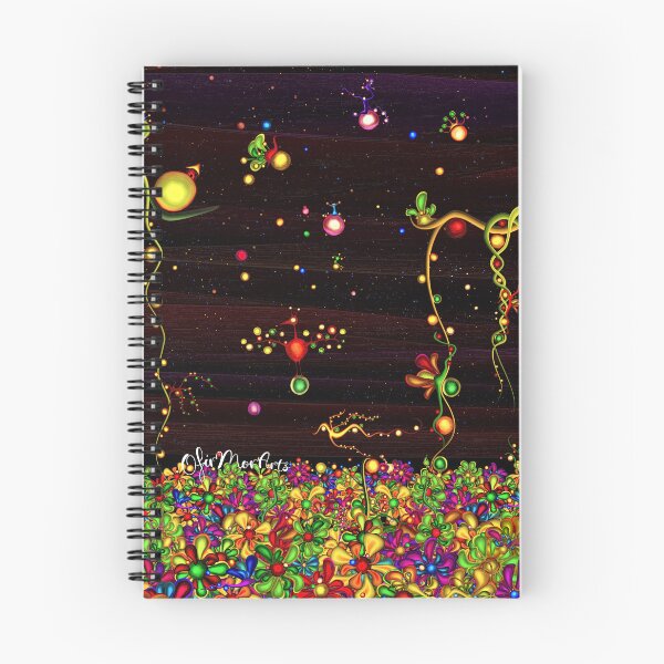 Item preview, Dreamscape mystical journal - glowing cosmic garden notebook designed and sold by Ofir mor.