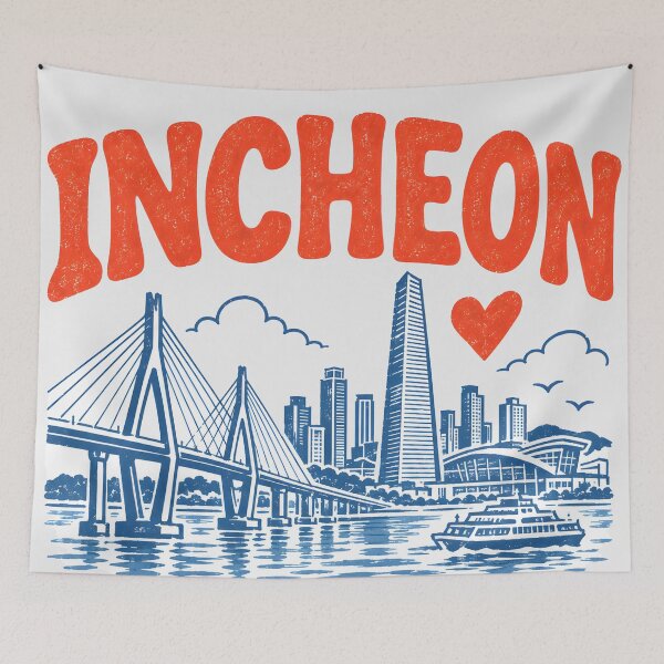 Item preview, Incheon Korea Cute City designed and sold by HowToCanadian.
