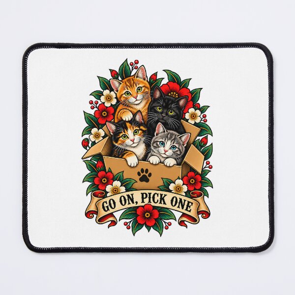 Item preview, Go On Pick One Kittens Box Art    designed and sold by Old's Cool Cat Studio.