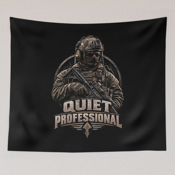 Item preview, Quiet Professional Tactical Military Special Forces Operator designed and sold by CrazySzoopWorld.