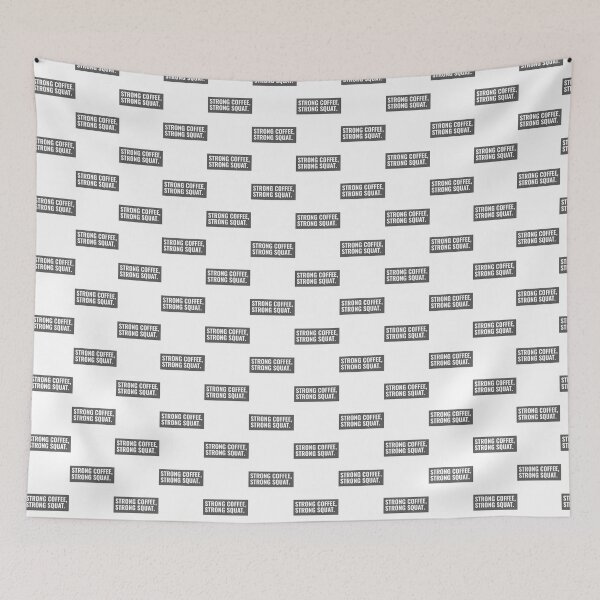 Item preview, Strong Coffee and Strong Squat Fitness Motivation Design designed and sold by Crystal ARich.