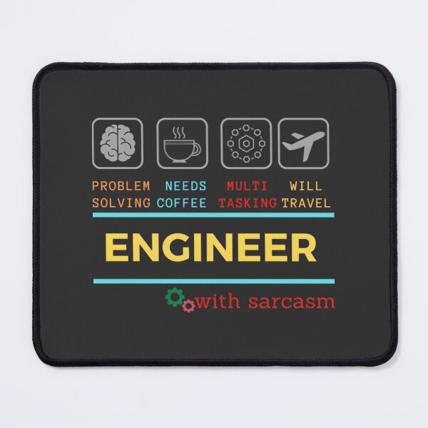 Item preview, Engineer Daily Routine with a Touch of Sarcasm Funny Work Life Design designed and sold by MOHAMMEDIDRIES.